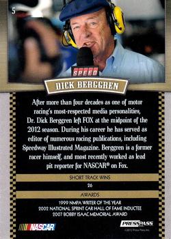 2012 Press Pass Legends #5 Dick Berggren Back