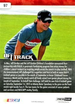 2013 Press Pass #97 Jeff Gordon Back