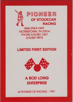 1991 Pioneer of Stockcar Racing #NNO Cover Card Front