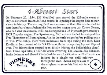1991 Galfield Press Pioneers of Racing #4 4-Abreast Start Back