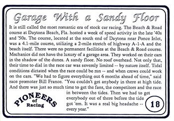 1991 Galfield Press Pioneers of Racing #18 Daytona Beach Back