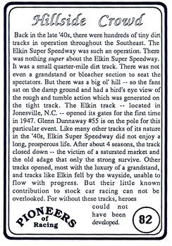 1991 Galfield Press Pioneers of Racing #82 Glenn Dunnaway Back