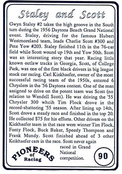 1991 Galfield Press Pioneers of Racing #90 Gwyn Staley / Charlie Scott Back
