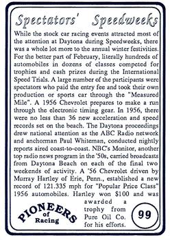 1991 Galfield Press Pioneers of Racing #99 Spectators' Speedweeks Back