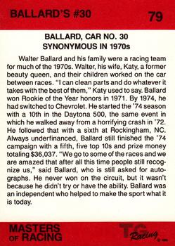 1989-90 TG Racing Masters of Racing #79 Walter Ballard's Car Back