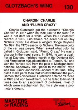 1989-90 TG Racing Masters of Racing #130 Charlie Glotzbach Back
