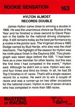 1989-90 TG Racing Masters of Racing #163 James Hylton Back