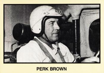 1989-90 TG Racing Masters of Racing #164 Perk Brown Front