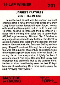 1989-90 TG Racing Masters of Racing #201 Ned Jarrett  Back
