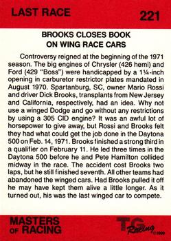 1989-90 TG Racing Masters of Racing #221 Last Race Back