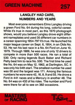 1989-90 TG Racing Masters of Racing #257 Green Machine Back