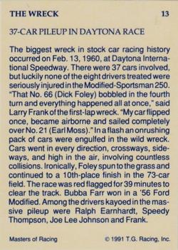 1991-92 TG Racing Masters of Racing Update #13 The Wreck Back