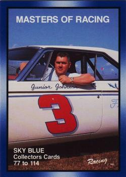 1991-92 TG Racing Masters of Racing Update #77 Cover Card/Junior Johnson Front