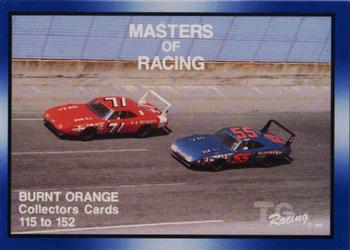 1991-92 TG Racing Masters of Racing Update #115 Cover Card/Lund/Isaac Front