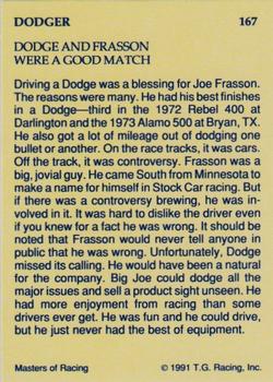 1991-92 TG Racing Masters of Racing Update #167 Joe Frasson's Car Back