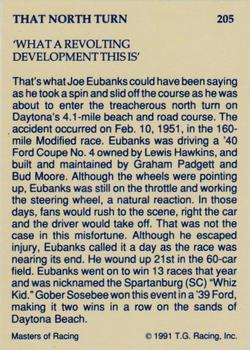 1991-92 TG Racing Masters of Racing Update #205 Joe Eubanks's Car Back