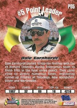 1998 Maxx 1997 Year In Review - Top 10 #P05 Dale Earnhardt Back