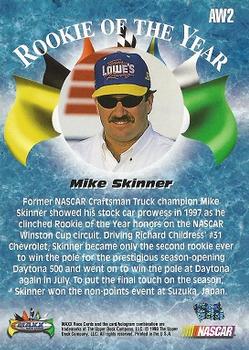 1998 Maxx 1997 Year In Review - Award Winners #AW2 Mike Skinner Back