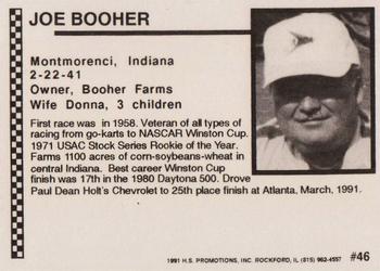 1991 Langenberg ARCA/Hot Stuff #46 Joe Booher Back
