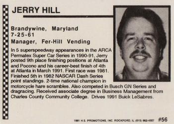 1991 Langenberg ARCA/Hot Stuff #56 Jerry Hill Back