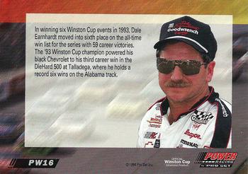 1994 Power #PW16 Dale Earnhardt Back