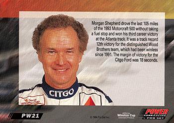 1994 Power #PW21 Morgan Shepherd Back