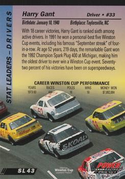 1994 Power #SL43 Harry Gant Back
