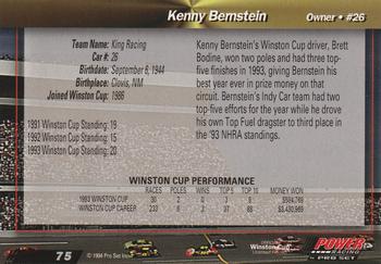 1994 Power #75 Kenny Bernstein Back