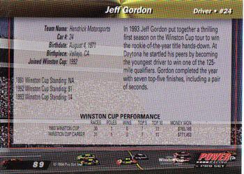 1994 Power #89 Jeff Gordon Back