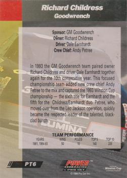 1994 Power - Gold Cup '94 #PT6 Richard Childress Back