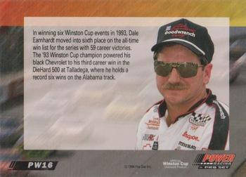 1994 Power - Gold Cup '94 #PW16 Dale Earnhardt Back