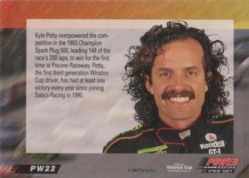 1994 Power - Gold Cup '94 #PW22 Kyle Petty Back