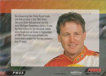 1994 Power - Gold Cup '94 #PW23 Ricky Rudd Back