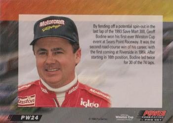 1994 Power - Gold Cup '94 #PW24 Geoff Bodine Back