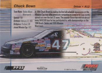 1994 Power - Gold Cup '94 #PP33 Chuck Bown Back