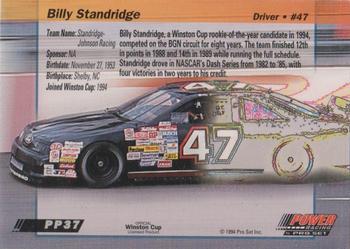 1994 Power - Gold Cup '94 #PP37 Billy Standridge Back