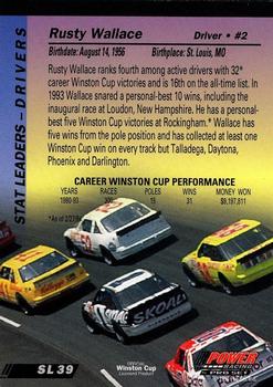 1994 Power - Gold Cup '94 #SL39 Rusty Wallace Back