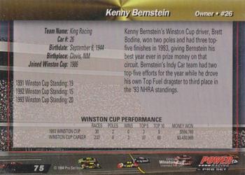 1994 Power - Gold Cup '94 #75 Kenny Bernstein Back