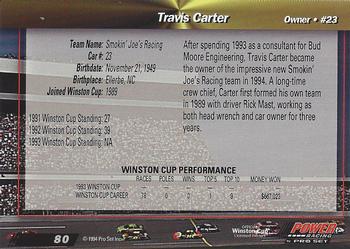 1994 Power - Gold Cup '94 #80 Travis Carter Back
