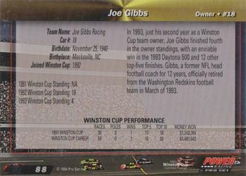 1994 Power - Gold Cup '94 #88 Joe Gibbs Back