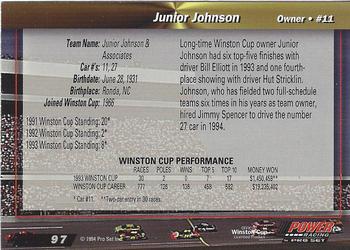 1994 Power - Gold Cup '94 #97 Junior Johnson Back