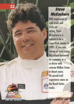 1995 Finish Line Super Series #32 Steve McEachern Back