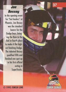 1995 Finish Line Super Series #37 Joe Bessey Back
