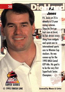 1995 Finish Line Super Series #38 P.J. Jones Back