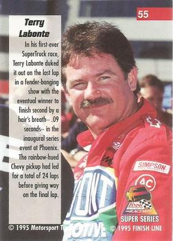 1995 Finish Line Super Series #55 Terry Labonte Back