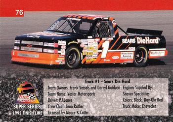 1995 Finish Line Super Series #76 #1 Sears Die Hard Back
