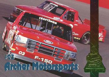 1995 Finish Line Super Series - Rainbow Foil #40 Tommy Archer's Truck Front
