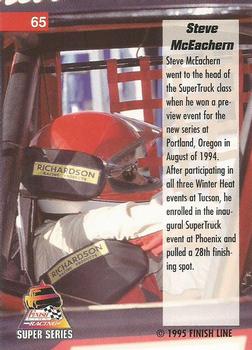 1995 Finish Line Super Series - Rainbow Foil #65 Steve McEachern Back