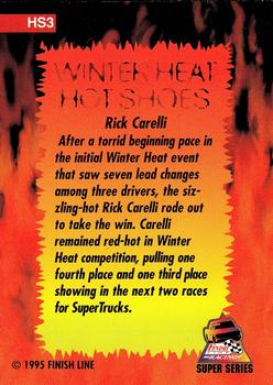 1995 Finish Line Super Series - Winter Heat Hot Shoes #HS3 Rick Carelli Back