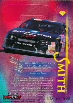 1996 Wheels Crown Jewels Elite - Citrine #41 David Smith Back